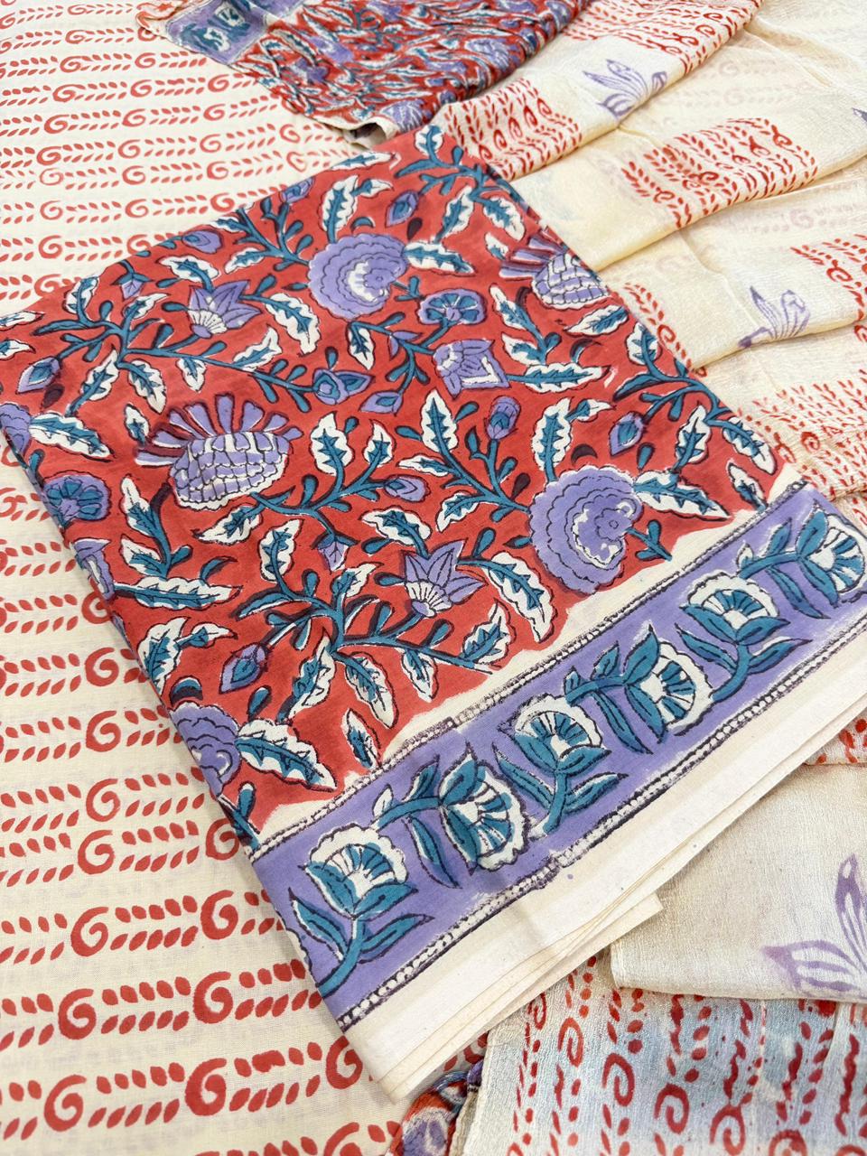 Rose & Iris Cotton Suit