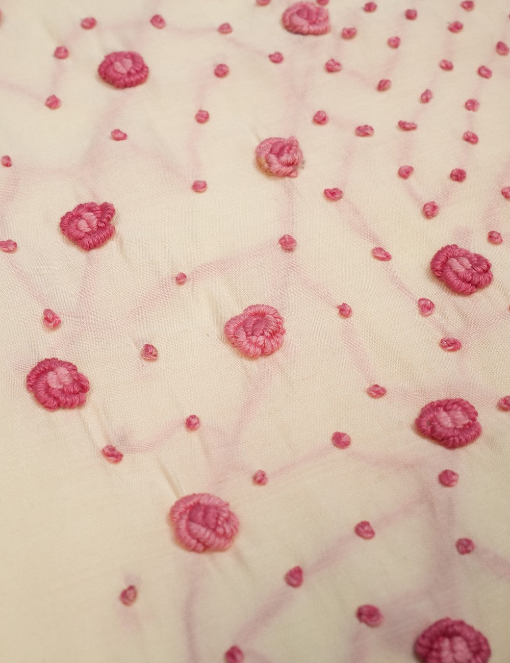 Ivory Pink Polka